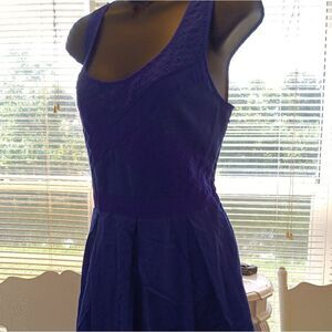 Blue Eyelet Pleated Midi Dress, Ladies Get Ready to Turn Heads!